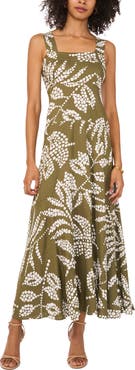 Vince Camuto Print Sleeveless Maxi Dress