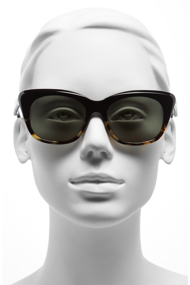 'Kitty' 53mm Sunglasses, Alternate, color, BLACK