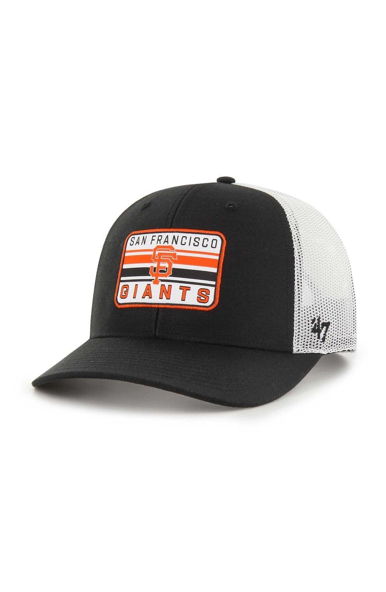'47 Men's '47 Black San Francisco Giants Drifter Trucker Adjustable Hat, Main, color, Black