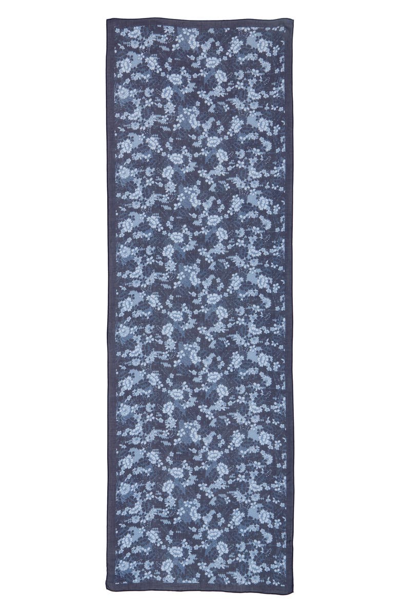 Rebecca Minkoff Cherry Blossom Oblong Scarf, Alternate, color, 