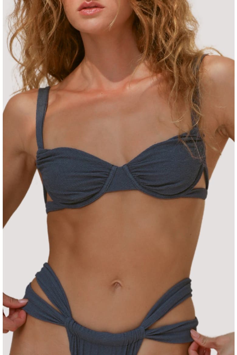 Baja Underwire Bikini Top, Main, color, VINTAGE INDIGO RIPPLE