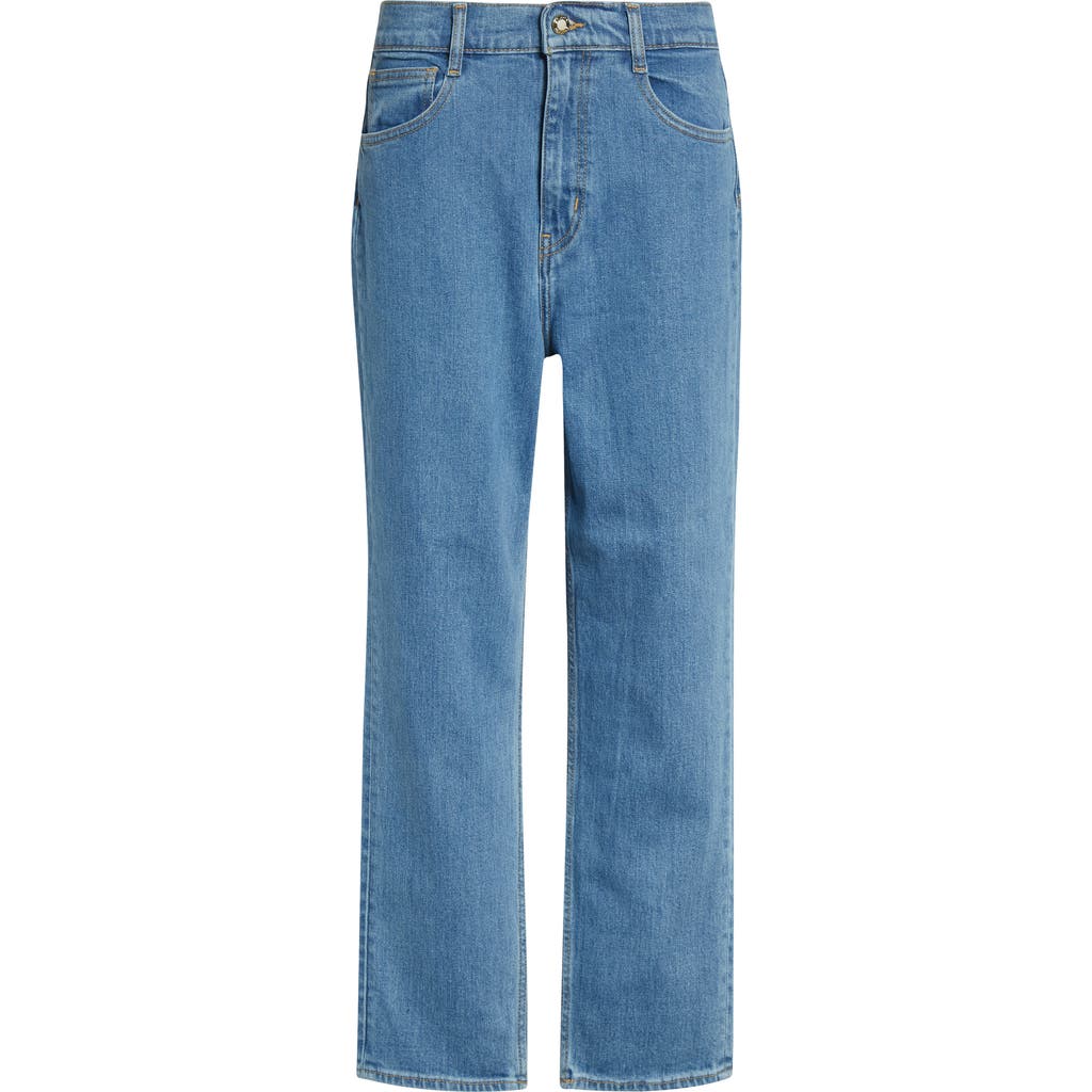 St John St. John Isabel High Waist Ankle Straight Leg Jeans In Blue