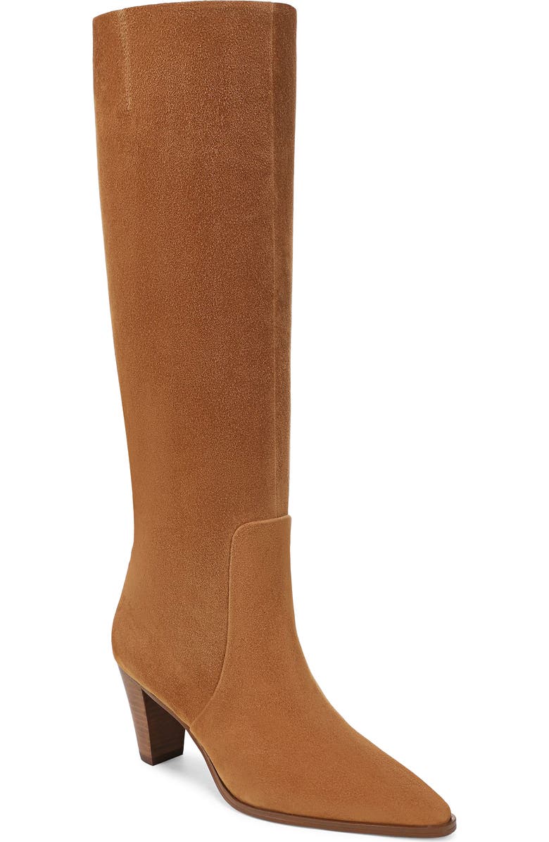 Franco Sarto Jaycen Knee High Boot, Main, color, Saddle Brown