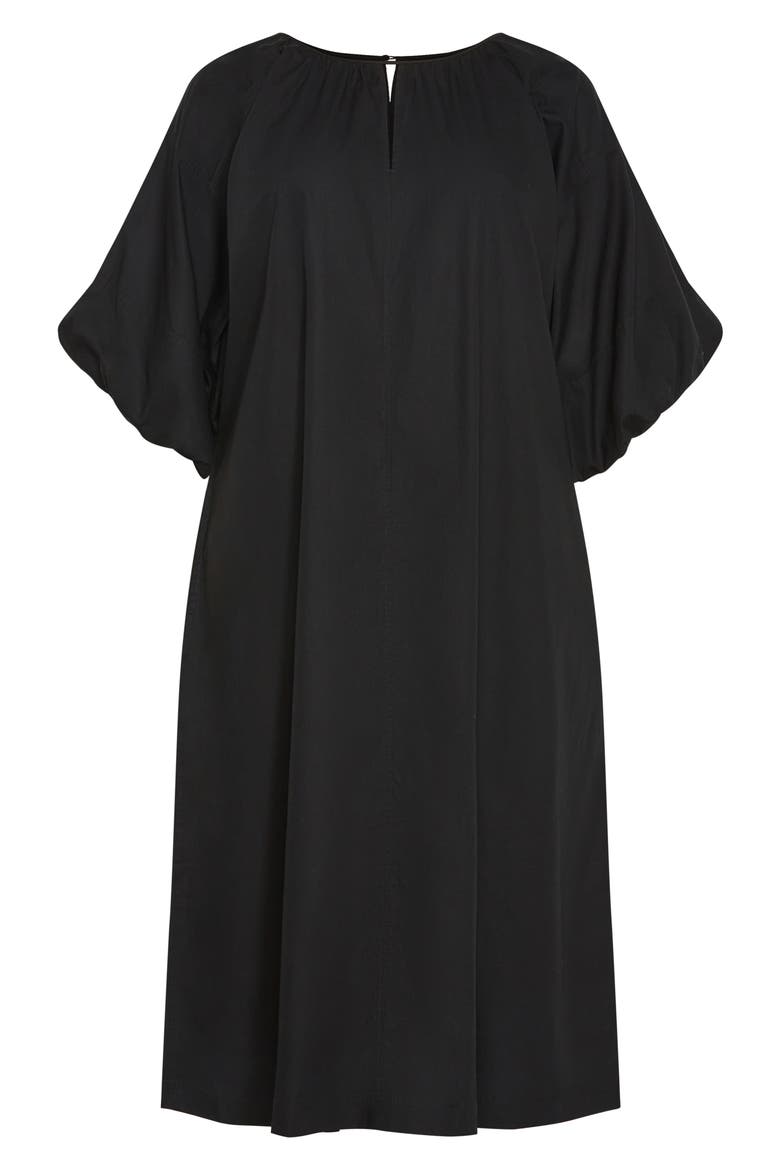Lexi Midi Dress, Alternate, color, BLACK