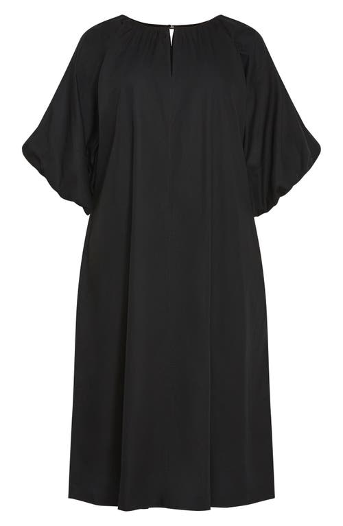 City Chic Lexi Midi Dress In Black