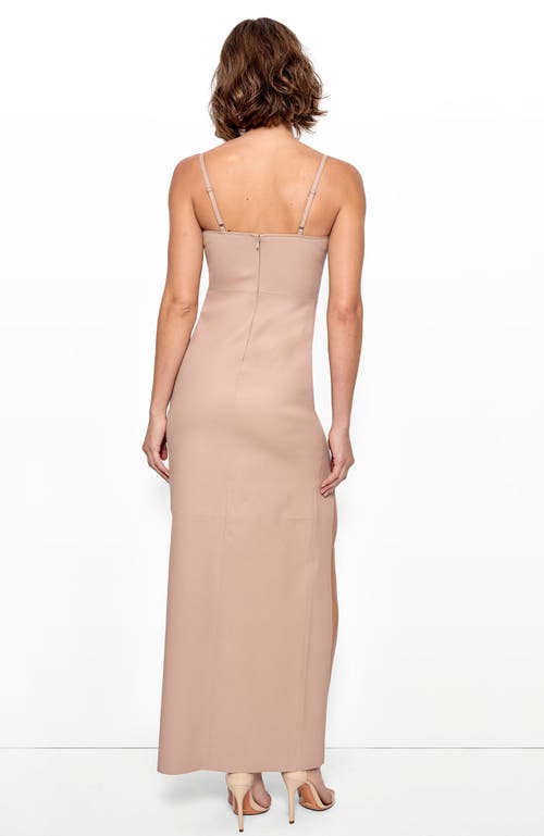 As By Df Aphrodite Stretch Leather Dress In Chai