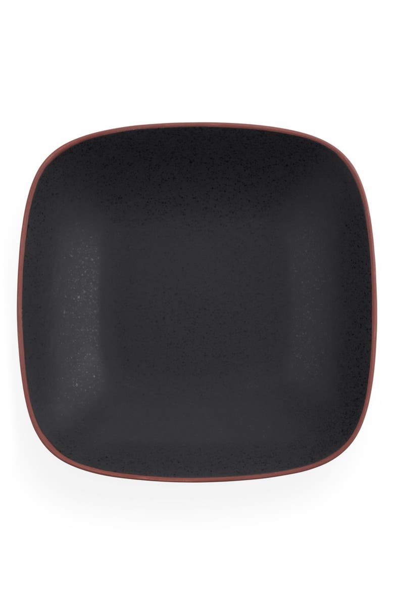 Nambé Taos Square Serving Bowl, Alternate, color, Black