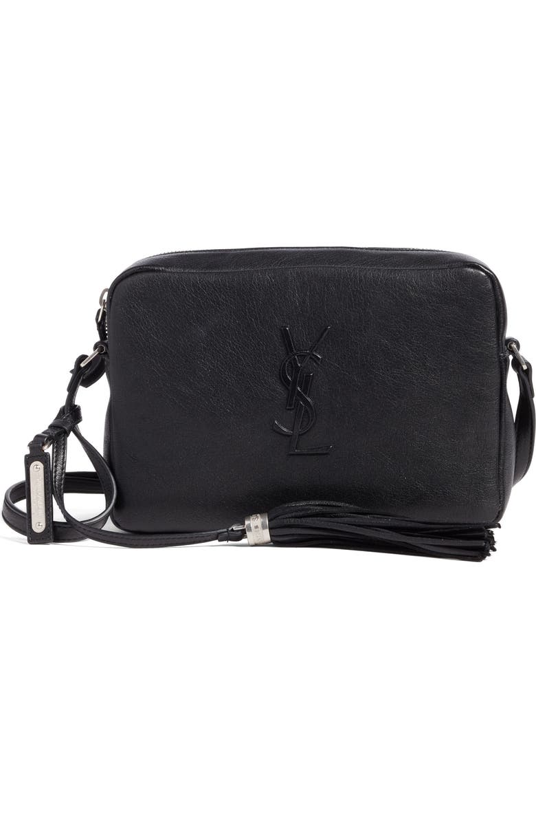 Saint Laurent Small Mono Leather Camera Bag, Main, color,