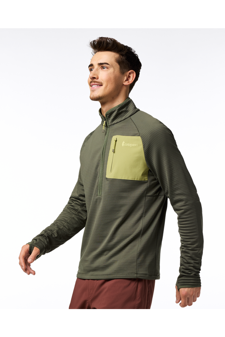 Otero Fleece Half-Zip Pullover - Men's, Main, color, Fatigue
