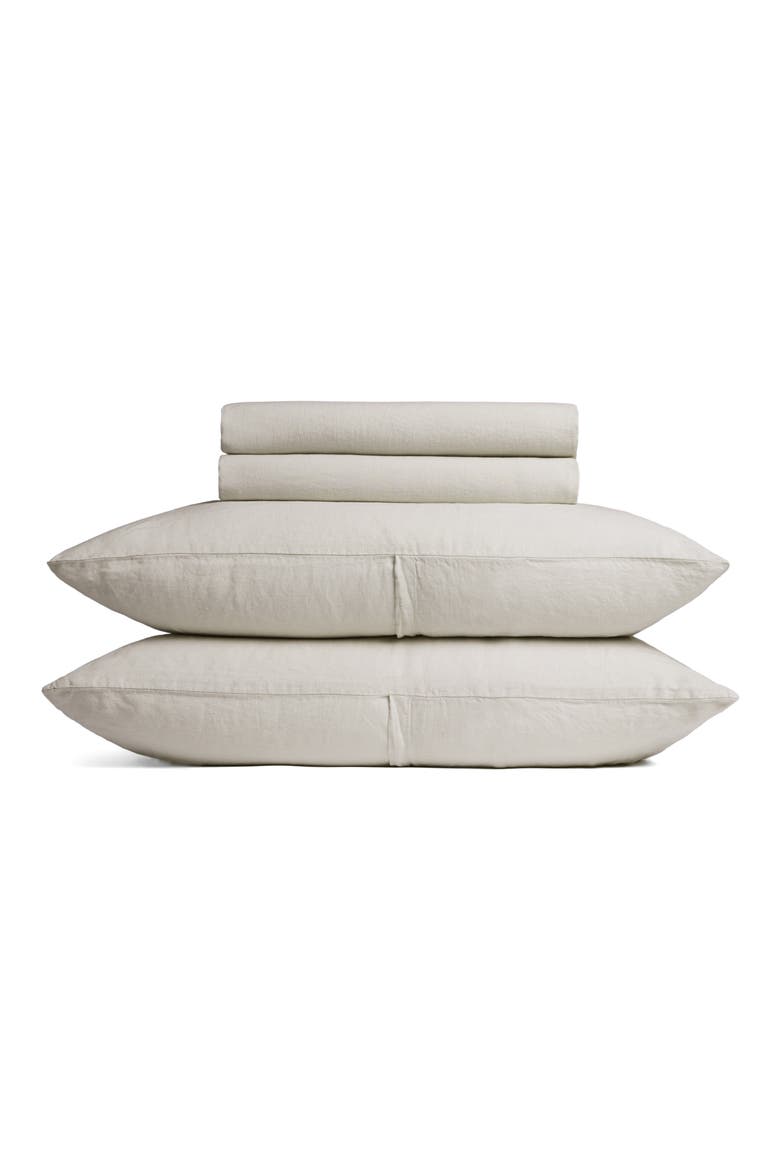 Linen Sheet Set, Main, color, BONE
