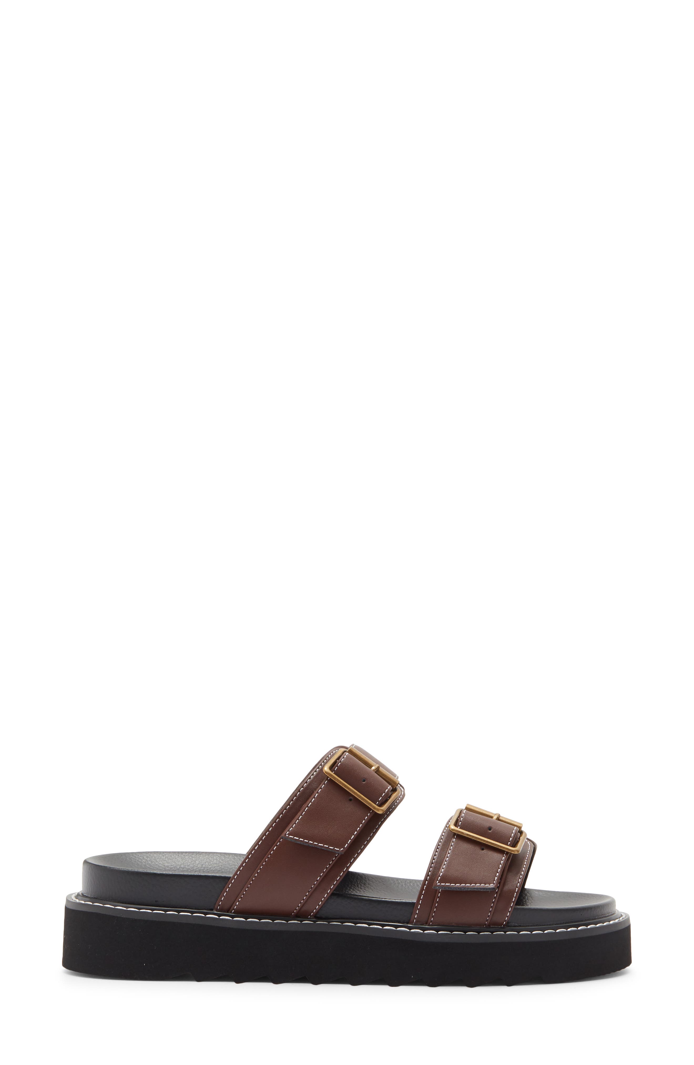 Ma Belle Slide Sandal, Alternate, color, BROWN