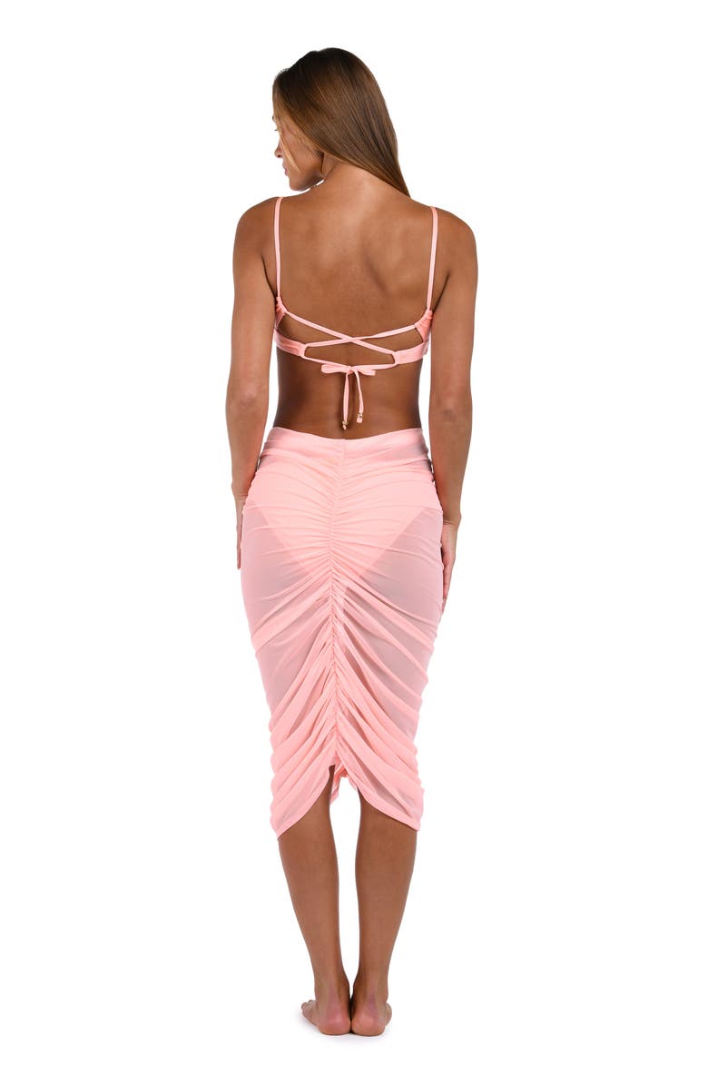 Sunshine 79 Maximal Ruched Convertible Cover-Up Skirt, Alternate, color, Blossom