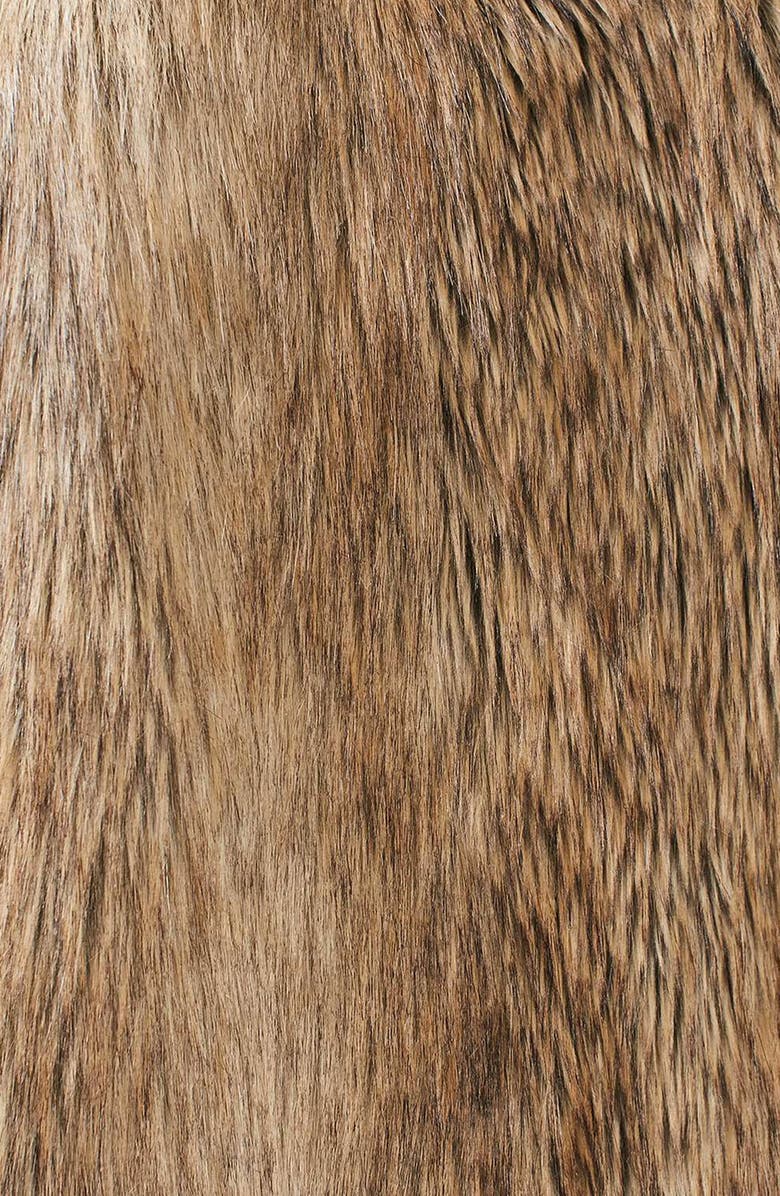 Topshop Ultimate Faux Fur Coat, Alternate, color,