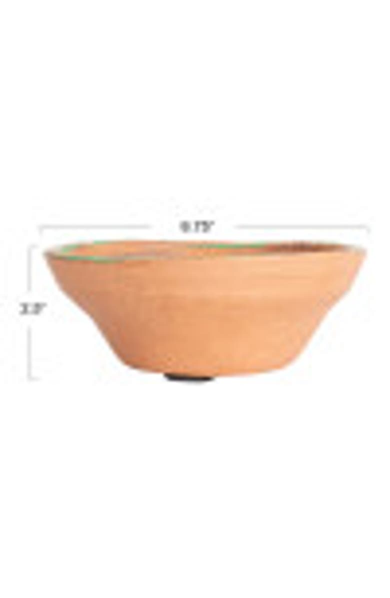 Storied Home Terra-cotta Decorative Bowl, Multicolored, Alternate, color, Terra-Cotta