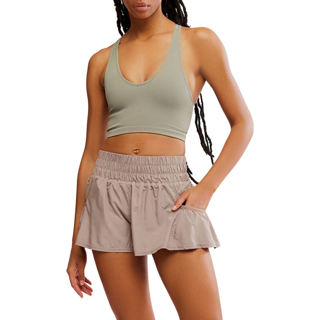 Free People Fp Movement Free Throw Crop Tank In Sage Stone