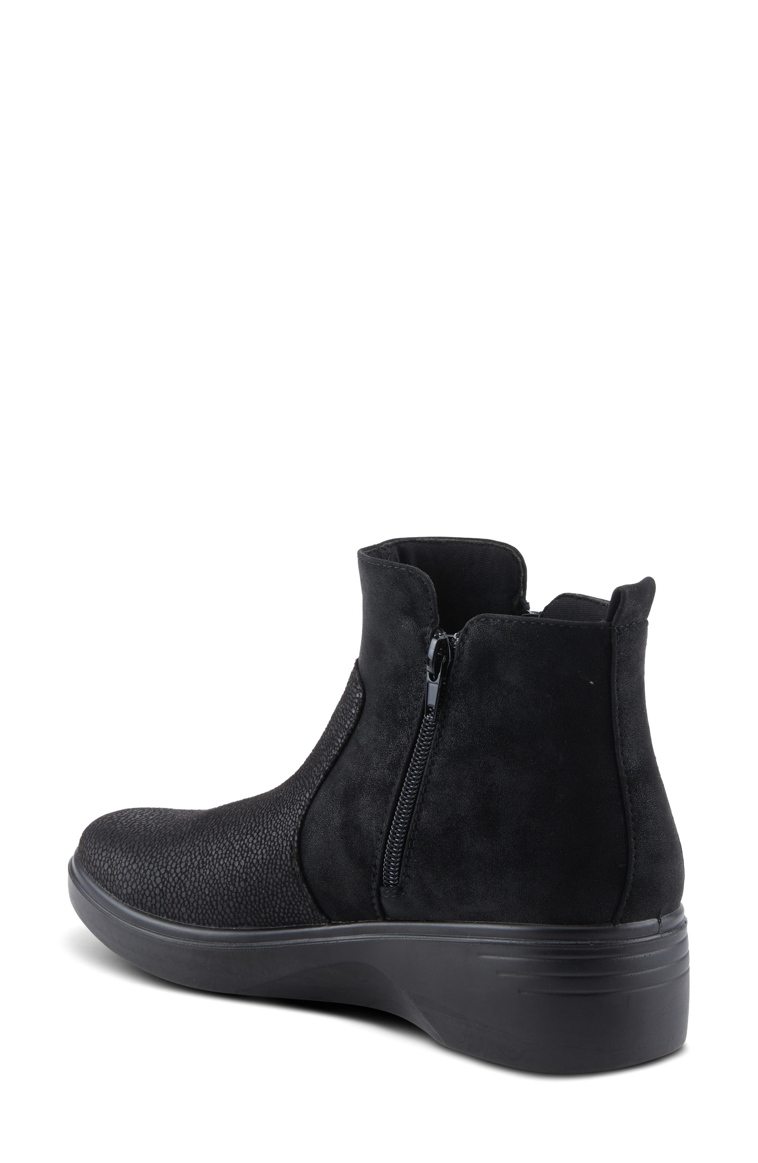 Yancey Wedge Ankle Boot, Alternate, color, BLACK