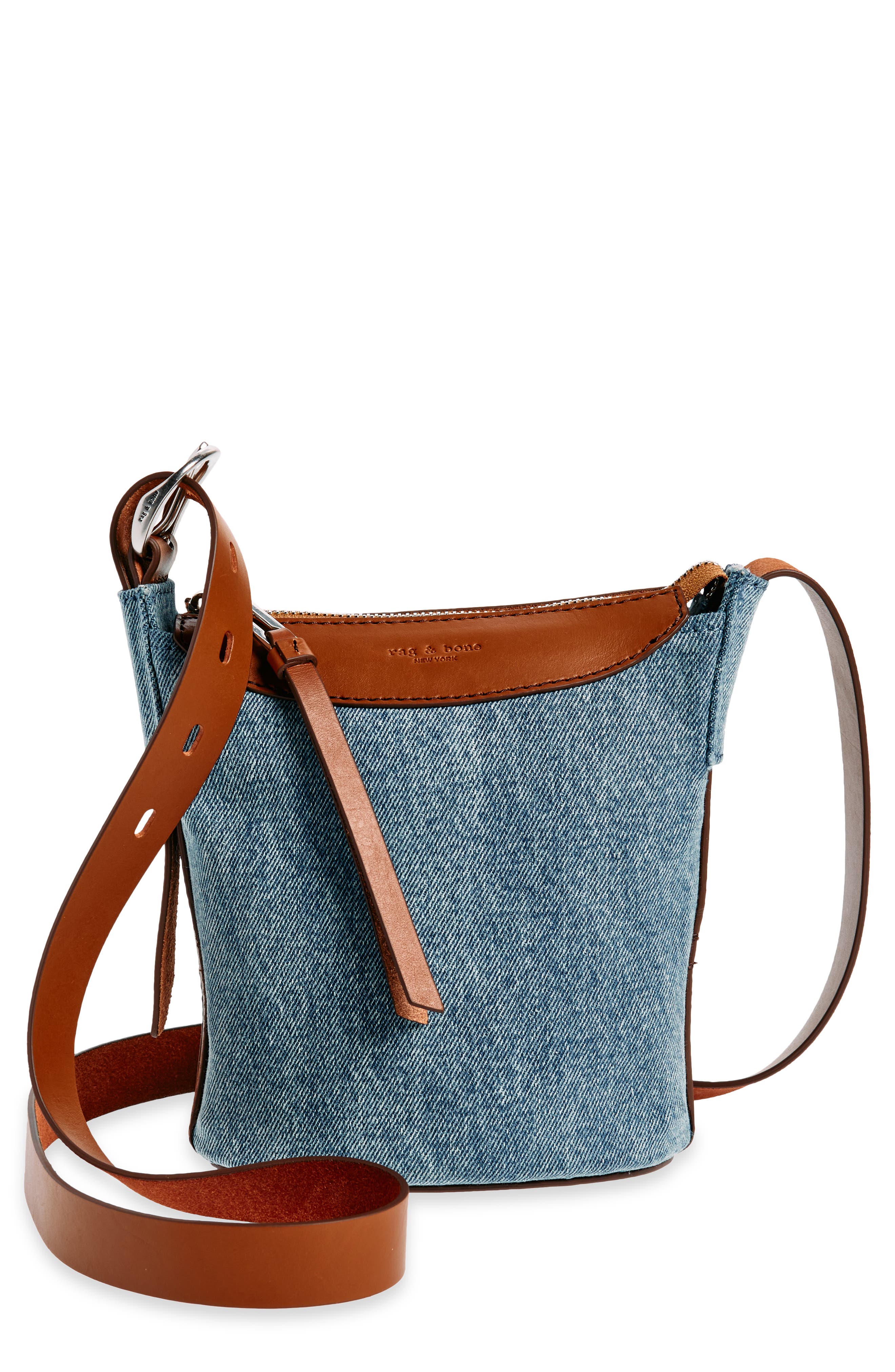 Mini Belize Bucket Bag, Main, color, DENIM