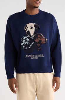 SANTO STUDIO Forever Intarsia Cotton Sweater