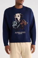 SANTO STUDIO Forever Intarsia Cotton Sweater