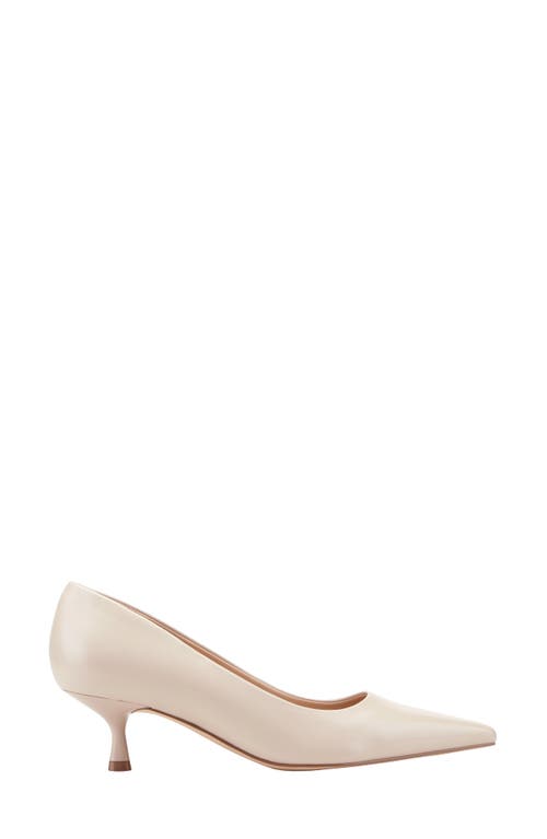 Marc Fisher Ltd Calynna Pointed Toe Kitten Heel Pump In Neutral