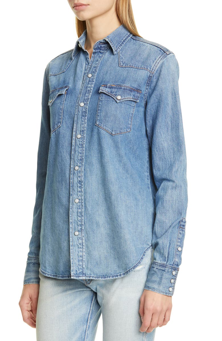 Polo Ralph Lauren Western Denim Shirt, Alternate, color, 