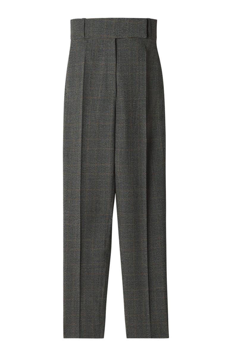 Lanvin Prince Of Wales Wool Cigarette Pants, Alternate, color, 