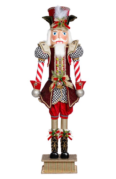 North Pole Checkered Nutcracker, Large