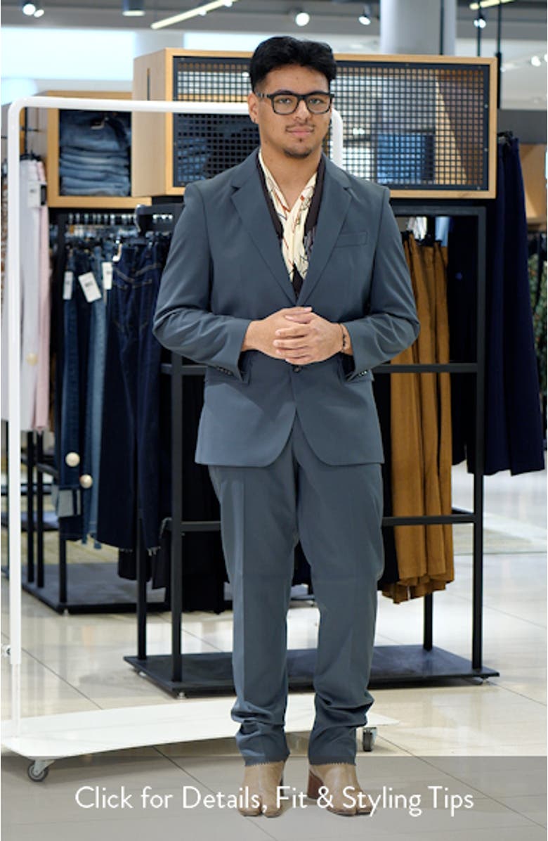 Houston Slim Fit Dark Green Wool Suit, sales video thumbnail