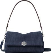 Tory Burch Small Charlie Denim Shoulder Bag