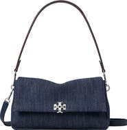 Tory Burch Small Charlie Denim Shoulder Bag