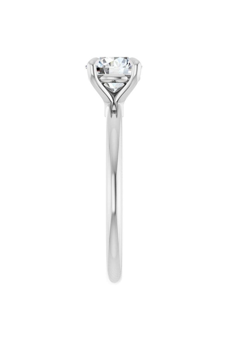 1 CT Lab-Grown Round Diamond Solitaire Ring in 14K Gold, Alternate, color, White