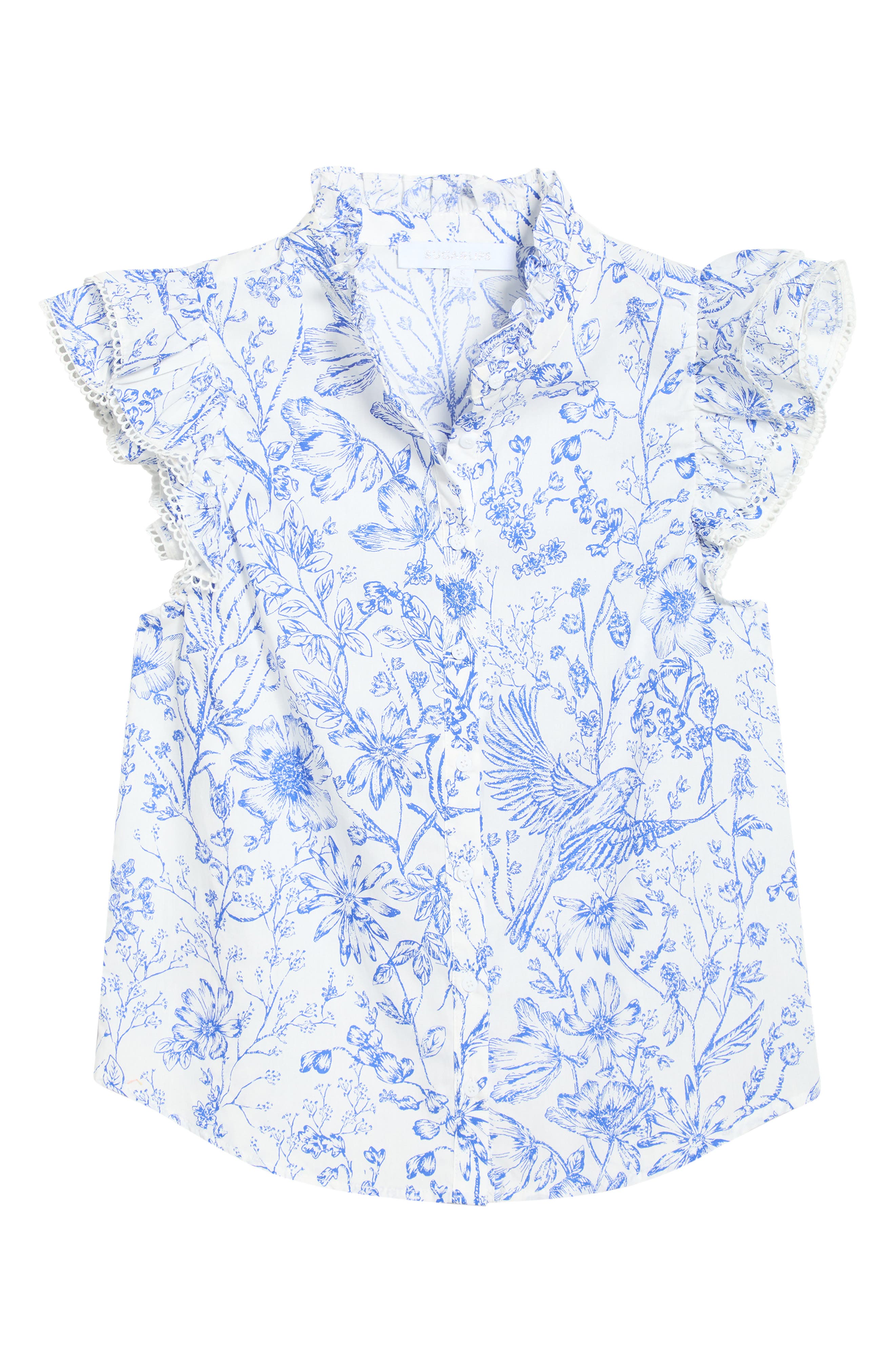 Eve Floral Cotton Button-Up Shirt