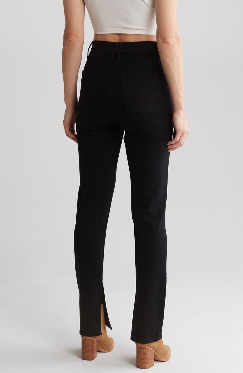 SLVRLAKE Beatnik High Waist Split Ankle Straight Leg Jeans, Alternate, color, 