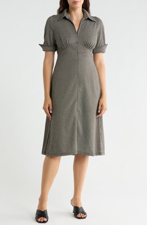 Short Sleeve A-Line Dress