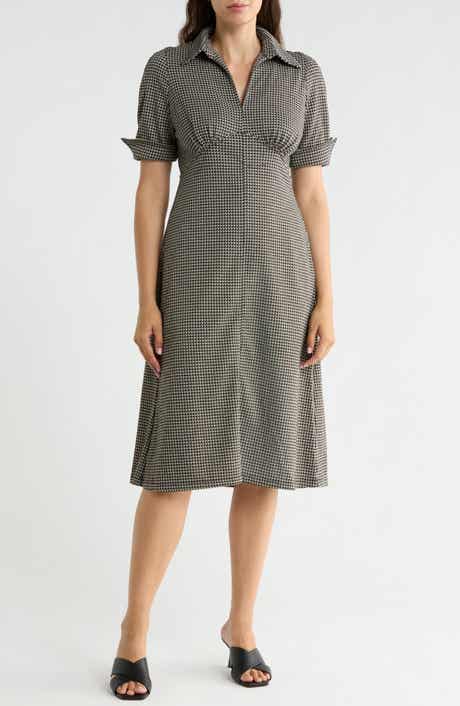 Short Sleeve A-Line Dress