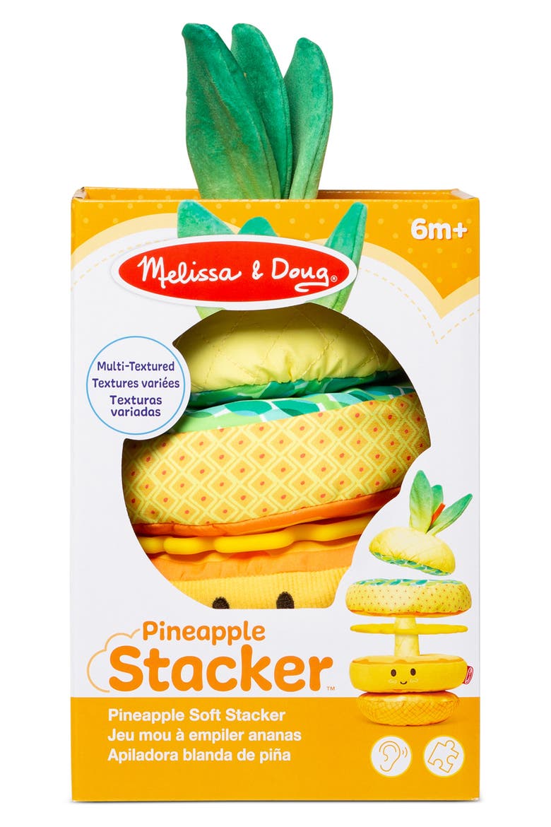 Pineapple Soft Stacker Baby Toy, Alternate, color, NO COLOR
