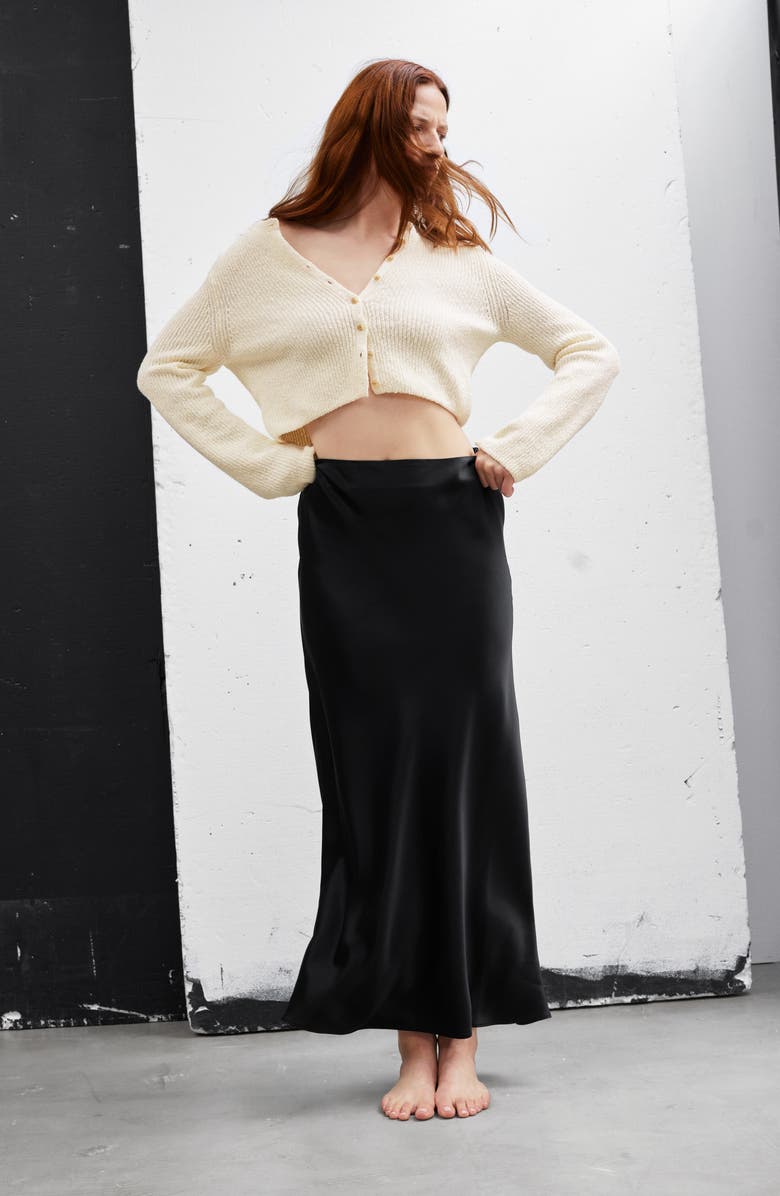 & Other Stories Satin Maxi Skirt, Alternate, color, 