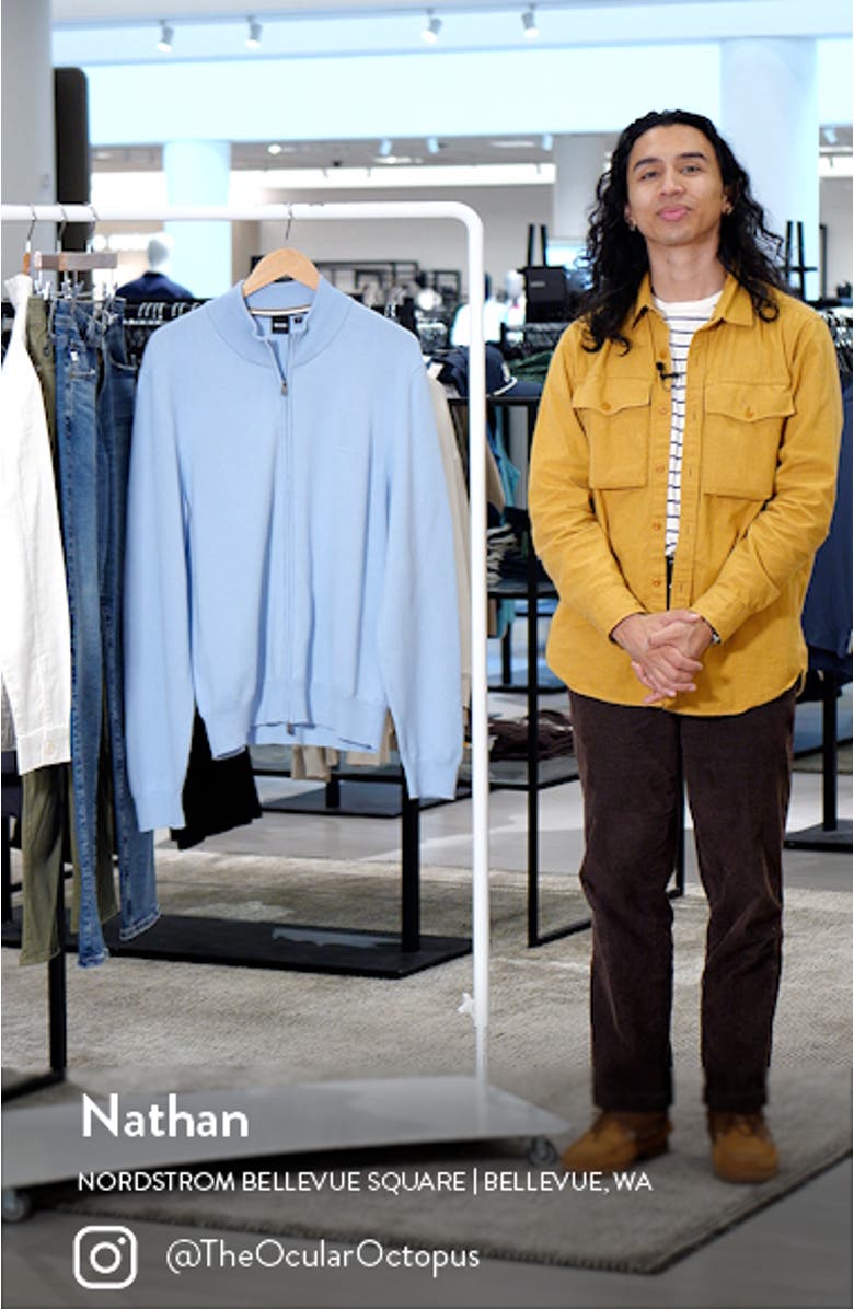 Palano Cotton Zip-Up Cardigan, sales video thumbnail