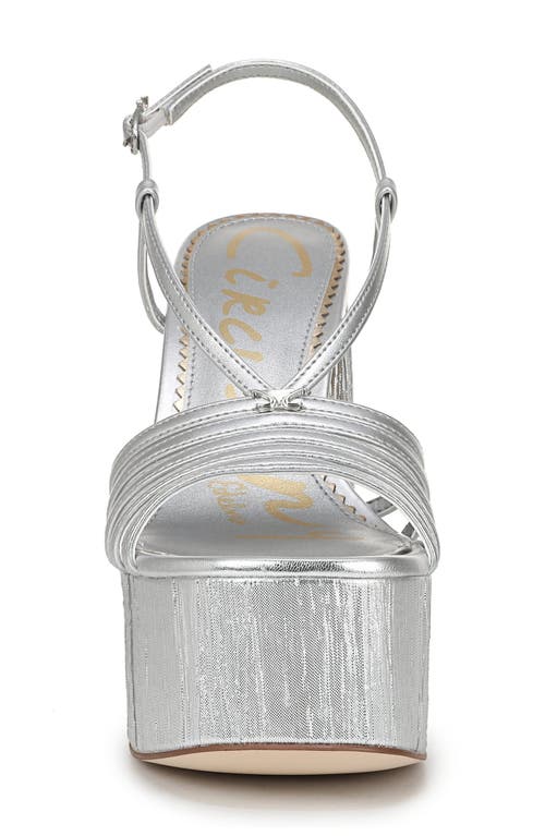 Circus Ny By Sam Edelman Siena Platform Dress Sandals In Silver