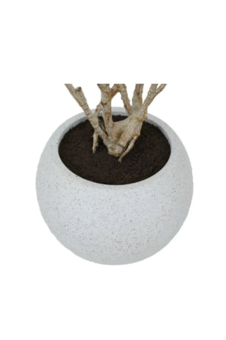 4' Artificial Dracaena Tree in Stone-Finish Pot, Alternate, color, Green