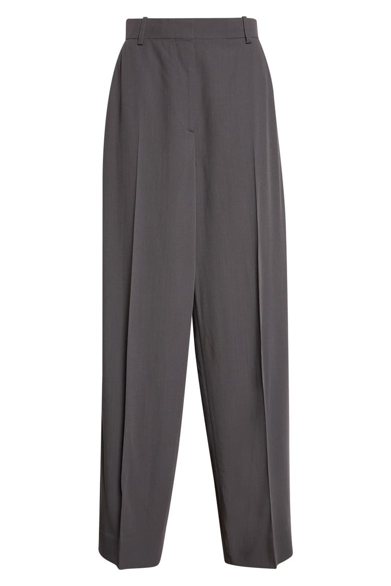High Waist Straight Leg Trousers, Alternate, color, WASHED BLACK