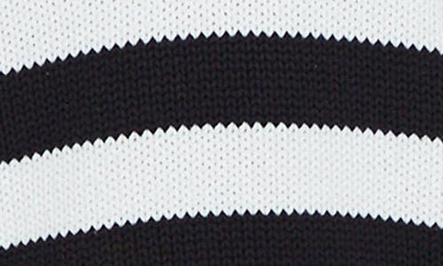 Pistola Arlo Stripe Cotton Polo Sweater In Midnight Cream Stripe