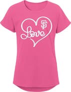 Outerstuff Girls Youth Pink San Francisco Giants Lovely T-Shirt