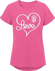 Outerstuff Girls Youth Pink San Francisco Giants Lovely T-Shirt