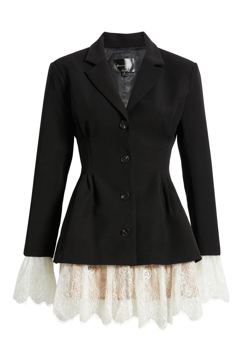 Valletta Blazer Minidress, Alternate, color, BLACK