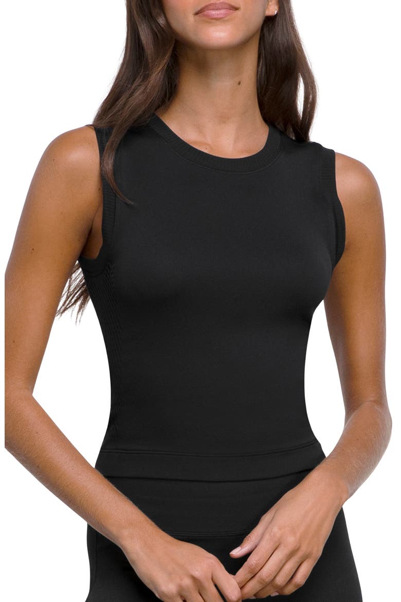 Pro Seamless Tank, Main, color, BLACK