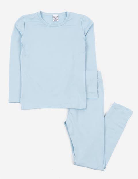 Kids Solid Thermal Pajamas (Toddler, Little Kid & Big Kid)