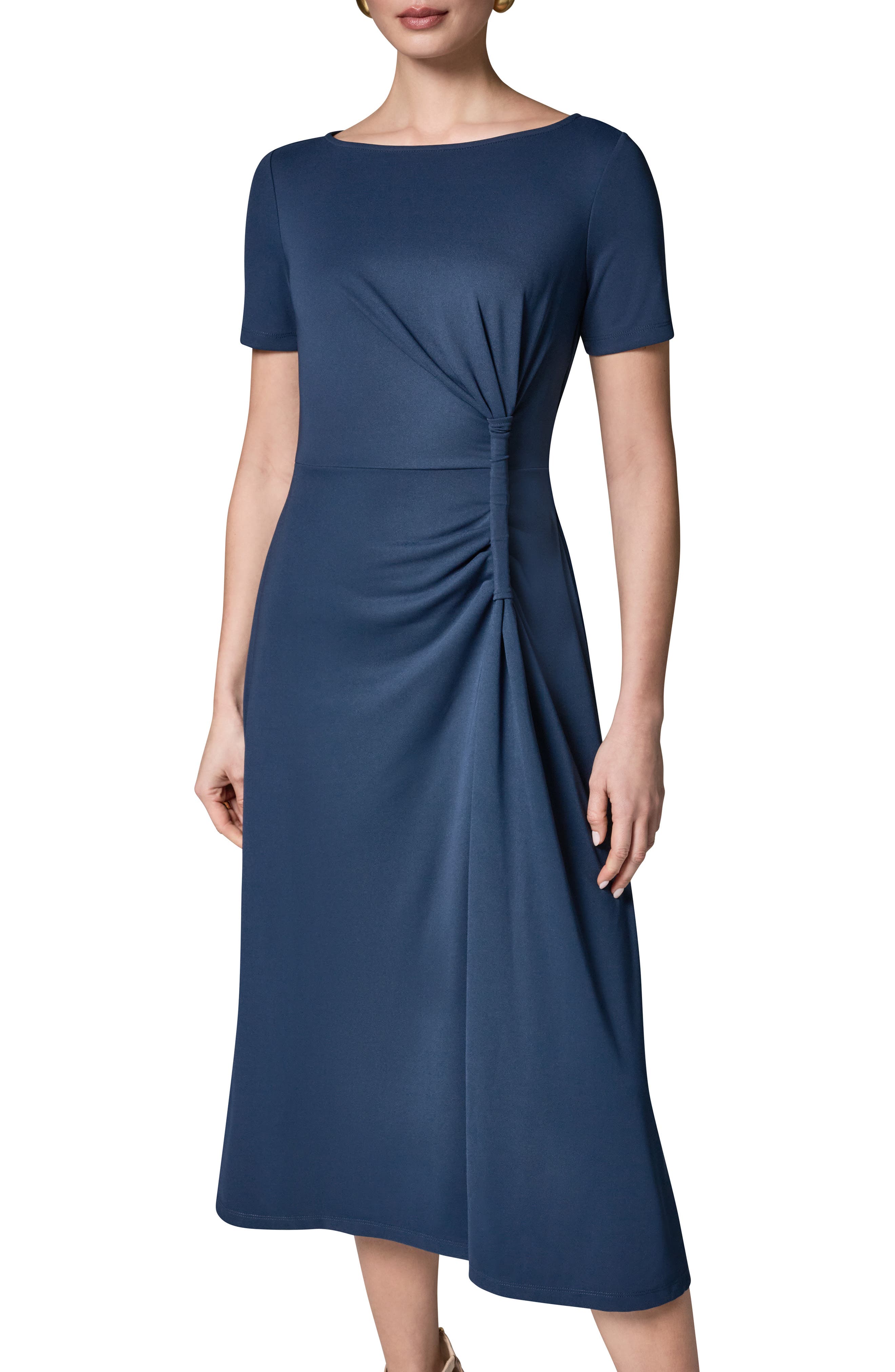 Женские платья Donna Karan New York Side Ruched Jersey Midi Dress — фото 4