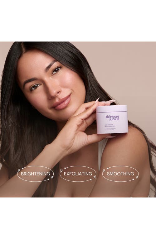 Skincare Junkie Pore Therapy Daily Toner Pads In Transparent