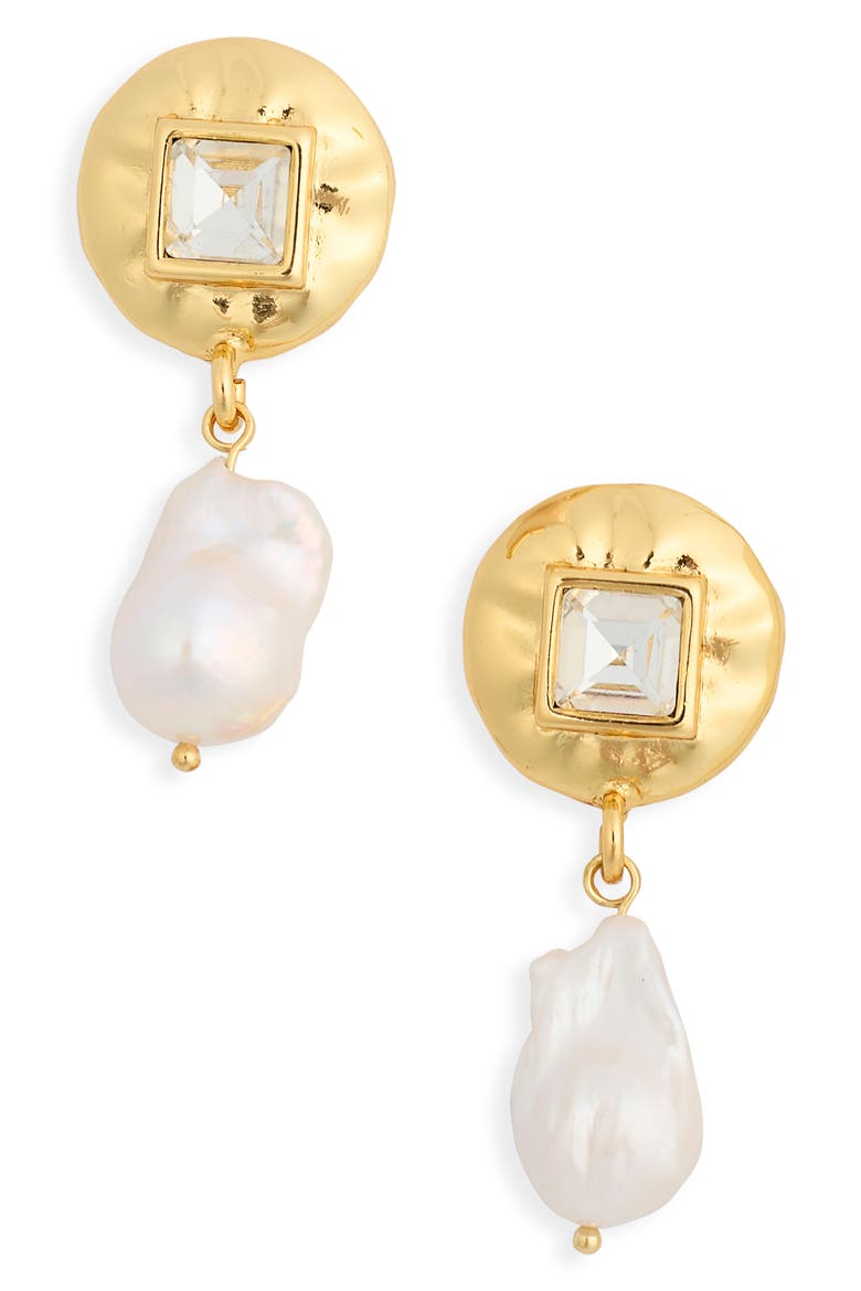 Golden Hour Drop Earrings, Main, color, GOLD